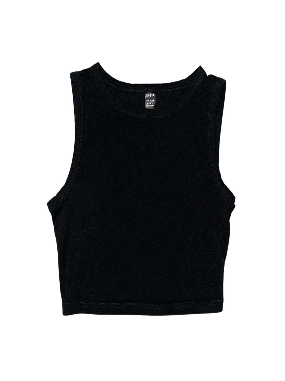 SHEIN Women's Black Sleeveless Top Medium